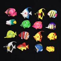 10PCS Artificial Ocean Tropical Fish Plastic Small Fake Tropical Fish Vivid Simulated Floating Fishes Fish Tank Decorations 2