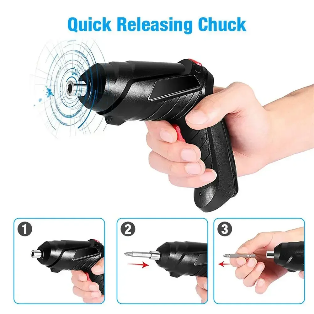 Cordless Electric parafusadeira Screwdriver Rechargeable Lithium Battery Mini Drill 3.6V Power Tools Set Household Maintenance 2