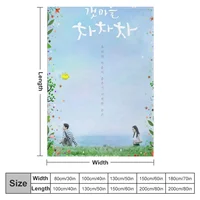 Hometown Cha Cha Cha Kdrama - Kim Seon Ho Throw Blanket Soft Big Blanket Polar blanket 2