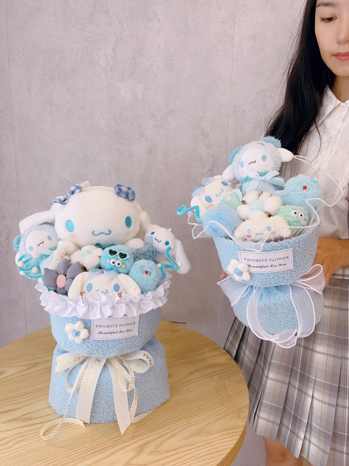 Cinnamoroll Bouquet Kuromi Sanrio Doll Kawaii Plushies Gift For Girlfriends Birthday Cute Plush Bouquet Gifts