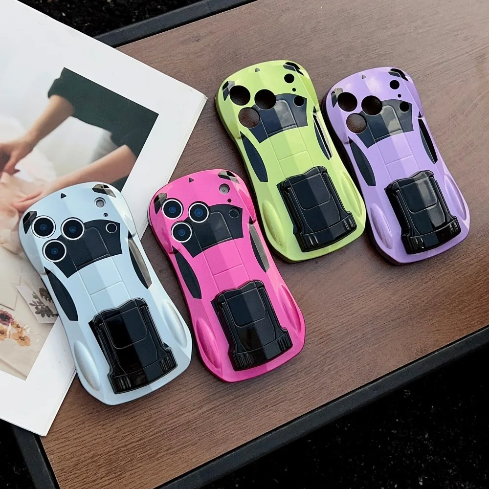 Luxury Sports Car Style 3D Effect Phone Case with Excellent Grip - Durable Protective Cover