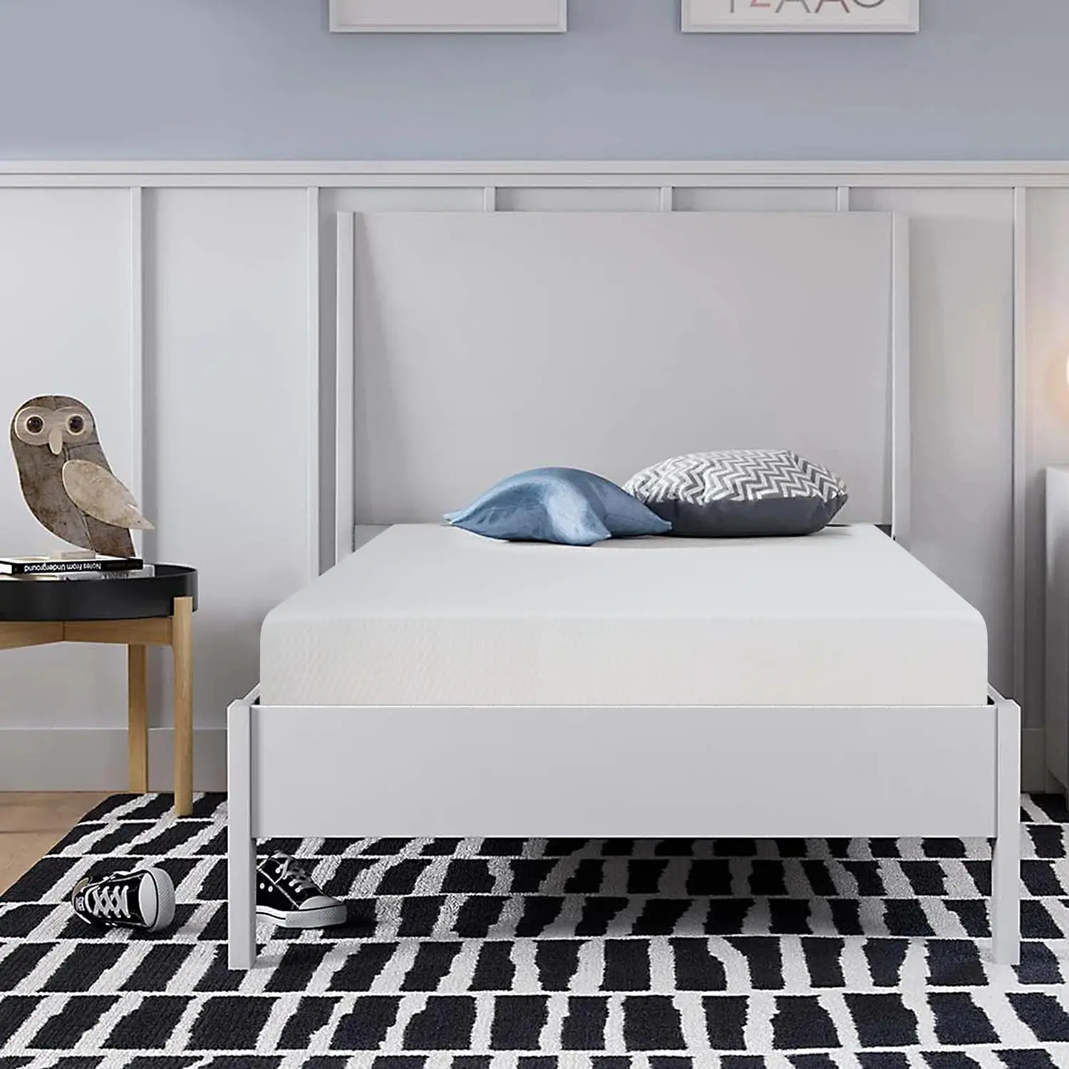 Full Size 10 Inch Gel Memory Foam Mattress Medium-Firm Mattress for Pressure Relief & Cooler Sleep, for Kids Adults