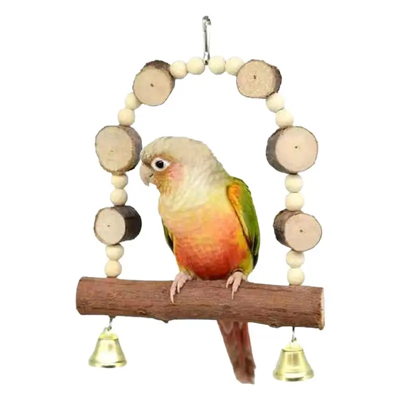 

Bird Swings For Parrots Parrot Perch Bird Swing Chewing Toys For Conures Cockatiels Budgies And Parrots Bird Cage Accessories