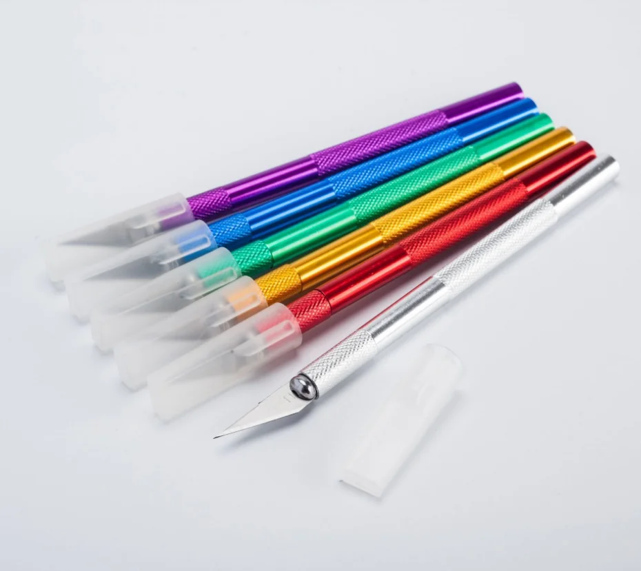Sharp Exacto Knife Set Exacto Knife Colorful Craft Knife Kit, Precision Hobby Knife for DIY, Art, Cutting, Carving,10PCS 1