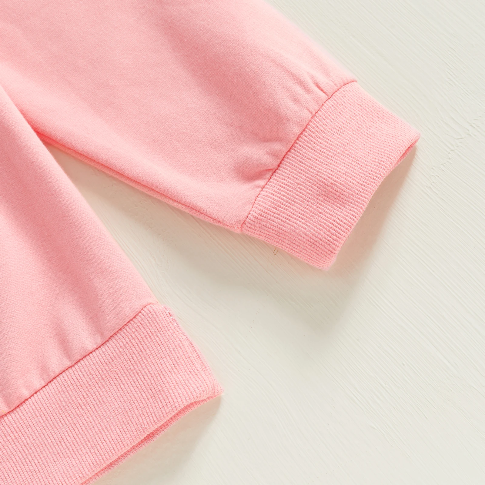 Citgeett Spring Mommy and Me Matching Outfits Long Sleeve Letter Embroidery Sweatshirts Pullovers Clothes 6