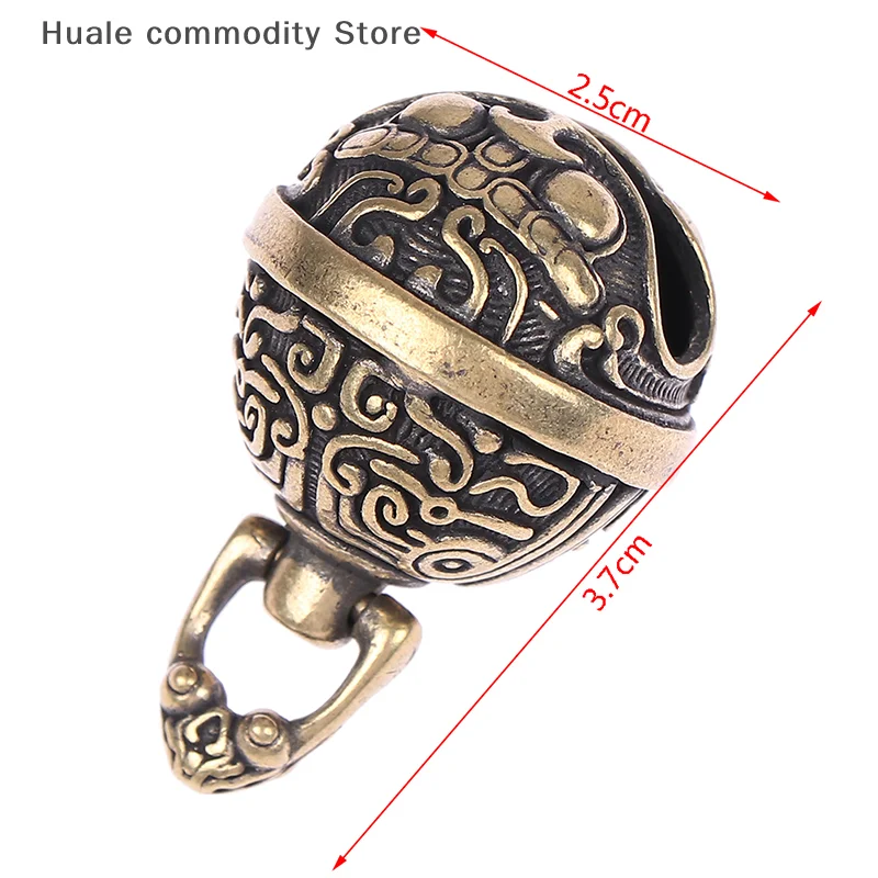 1Pc Retro Brass Drop Bell Chinese Good Luck Tinkle Bell Charm For Bracelet and Anklet Jewelry Accessory Pendant For Pet 6