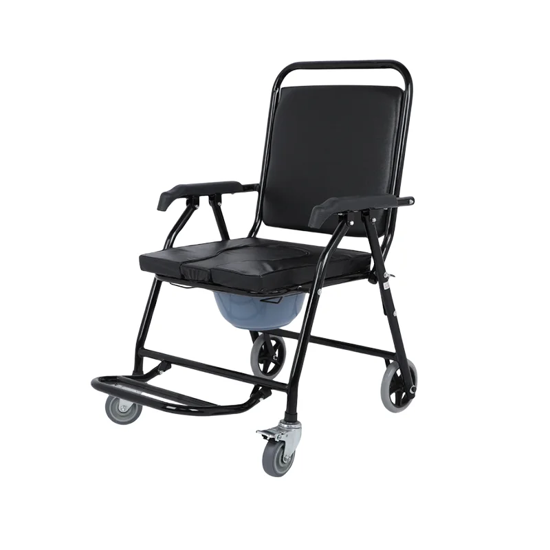 Steel Potty Chair For Adults Reinforced Commode Chair With Bedpan 2