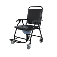 Steel Potty Chair For Adults Reinforced Commode Chair With Bedpan 2