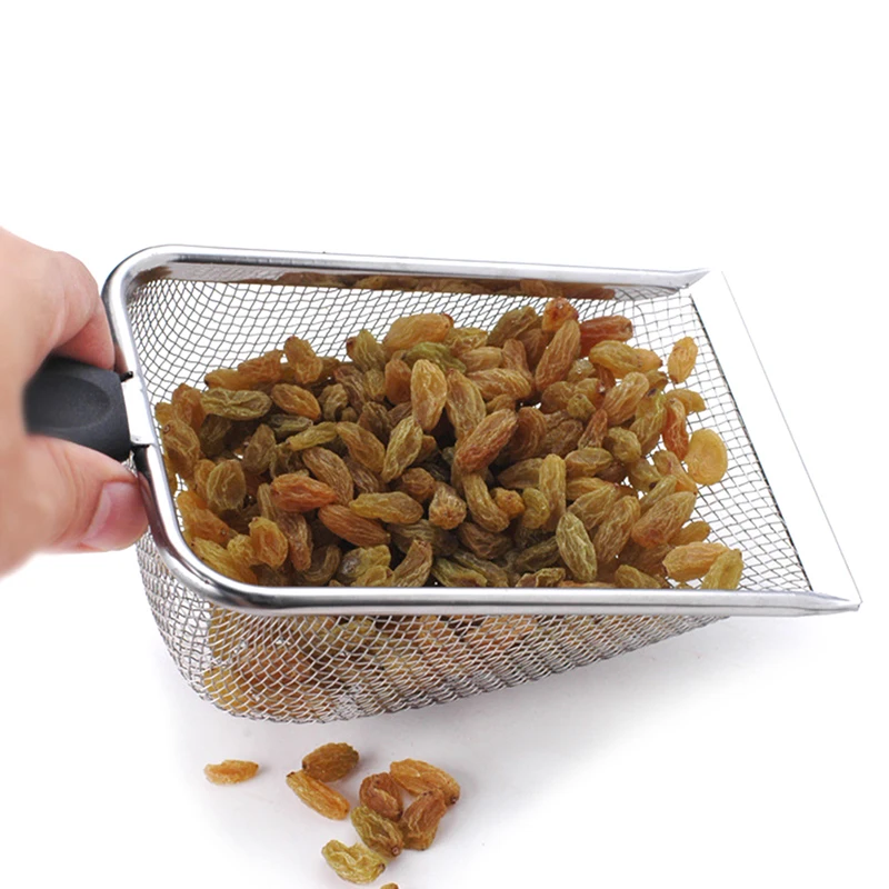 Pet Cleaning Tools Stainless Steel Feces Shovel Net Cat Litter Shovel Reptiles Lizard Sand Mesh Screen Fecal Spoon