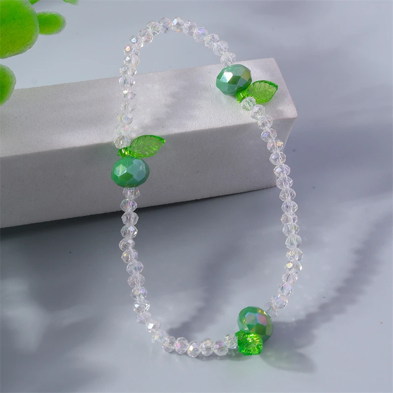 Mode handgemachte Perlen Frucht elastisches Armband für Frauen Mädchen Party Urlaub Schmuck Geschenke – Detail 6