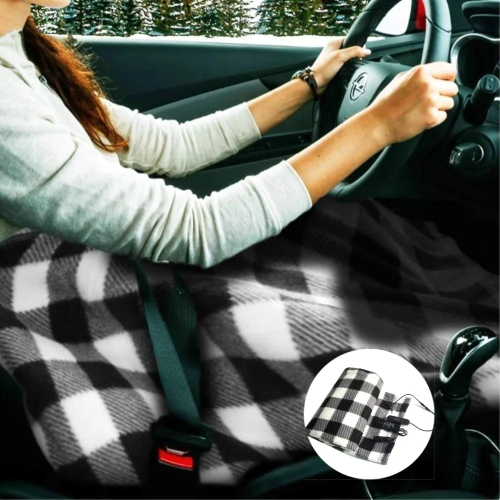 Winter Car 12V Electric Blanket Leg Heating Children's Blanket for Self Driving Recreational Vehicles Car Interior Supplies