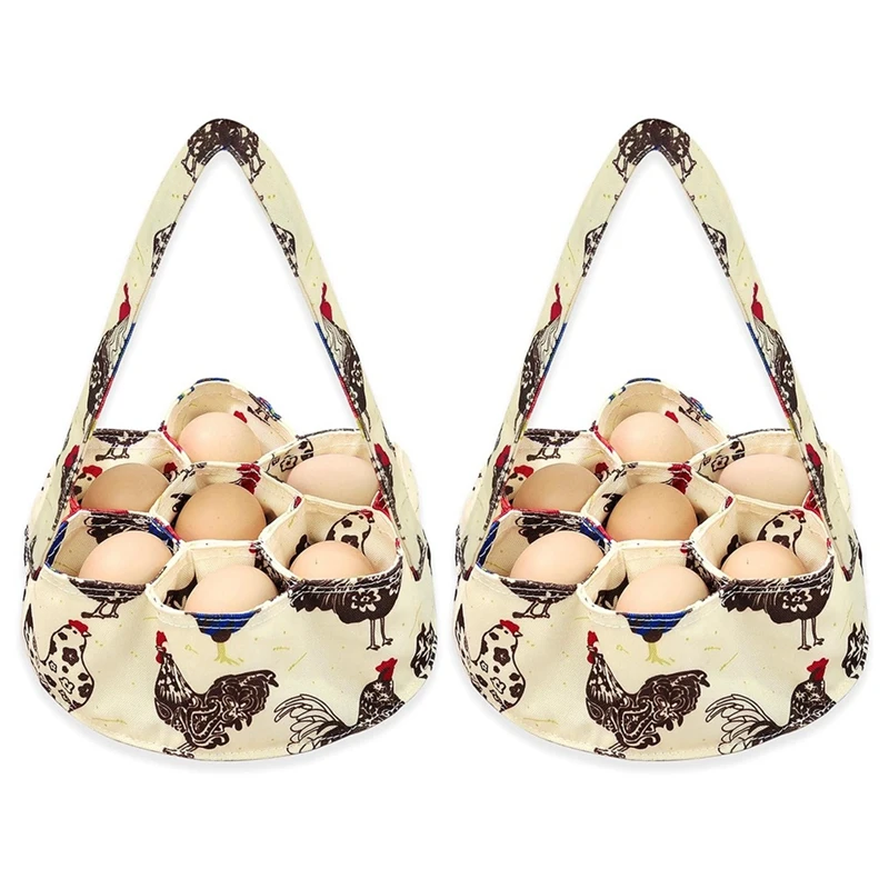 

2 шт., корзина для сбора яиц с 7 карманами