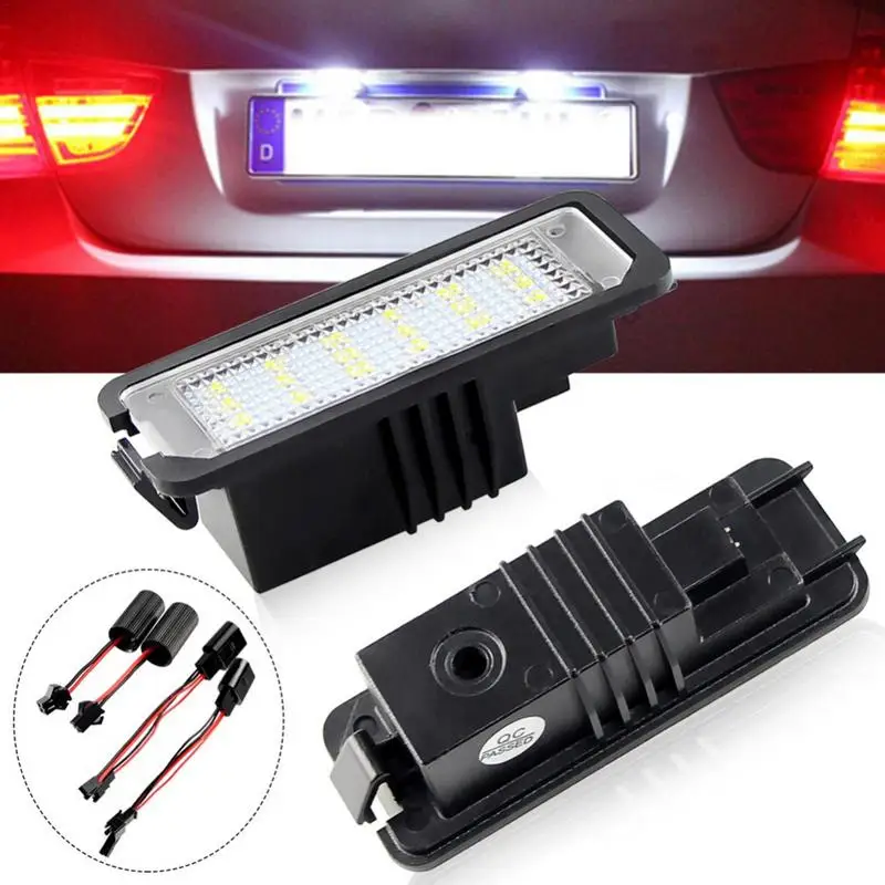 2 Pz Numero Targa Luce Lampada Nessun Errore 12V Per Vw Golf 4/5/6 Phaeton Golf Auto Targa Accessori Luce