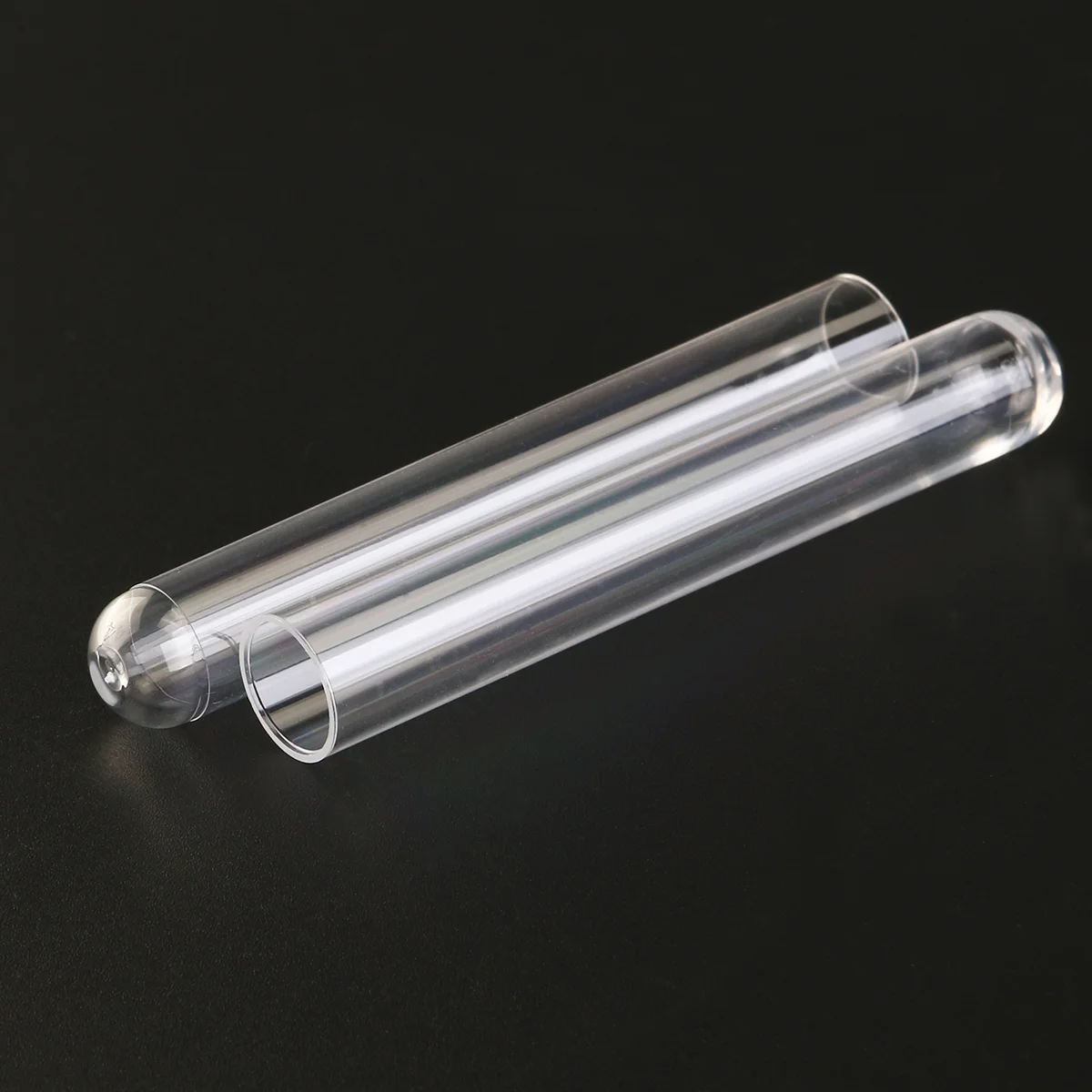 

/ Pack, 12*75MM Plastic Hard White Container Lab Test Tube with Lid, Transparent Laboratory Candy Mini Terrariumsule Sample
