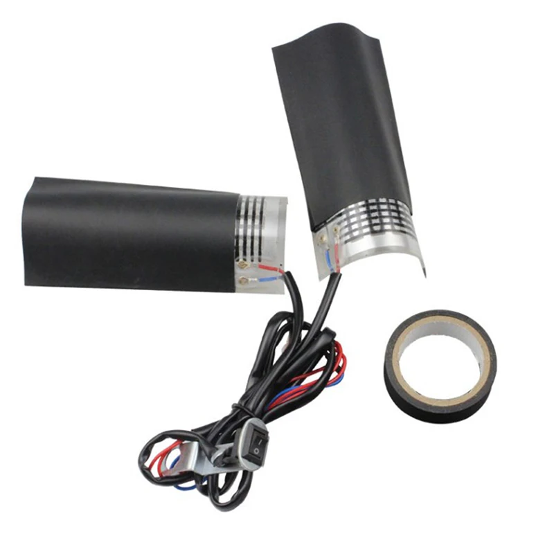 1X Motorcycles Heated Handle Grips Snowmobile ATV Handlebar Heater Warmer Kit For Snowmobile Heated Steering Wheel 1