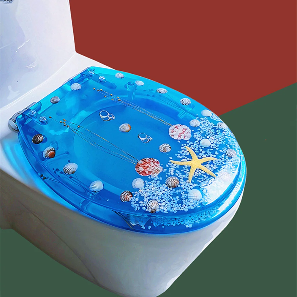 European Style Buffer Resin Toilet Seats Cover Bathroom Decor UVO Type  Universal Household Thicken Slow Down WC Lid Accessories - AliExpress