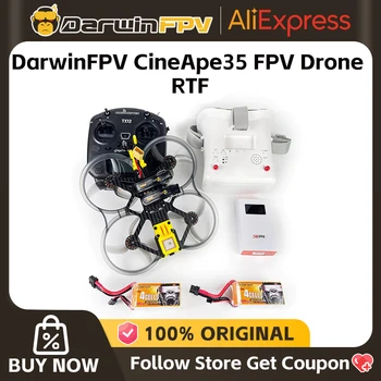 DarwinFPV CineApe35 Brushless Whoop Ready To Fly Kit con controller per occhiali per fotocamera RTF NUOVO arrivo 2023