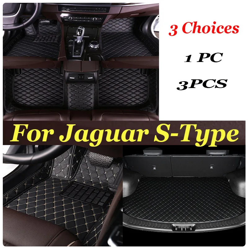 

Car Floor Mats For Jaguar S-Type SType S Type 1999~2007 Carpet Durable Leather Mat Anti Dirty Pads Interior Part Car Accessories
