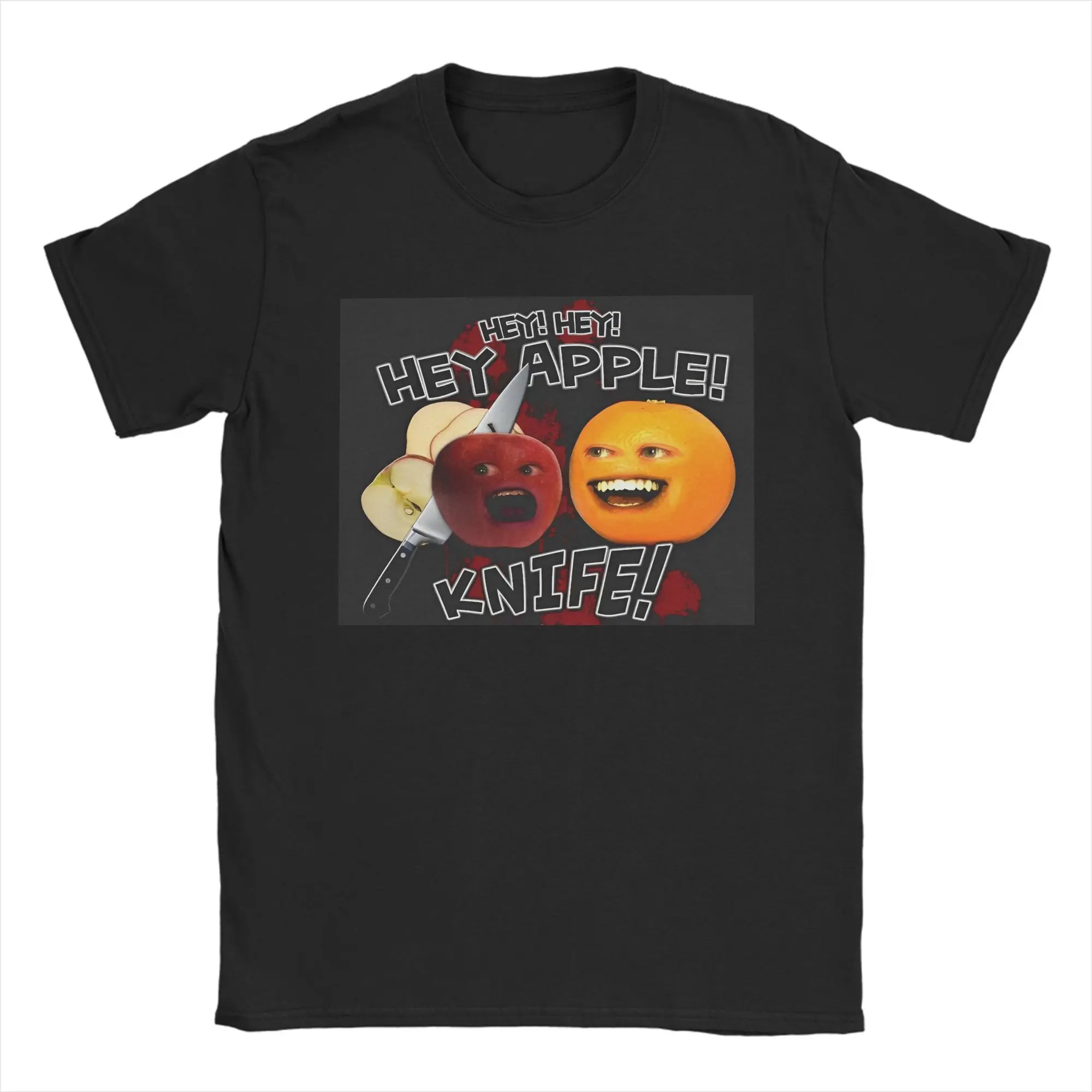 Funny Annoying Orange Graphic Pure Cotton Men's Casual Street Style T-Shirt