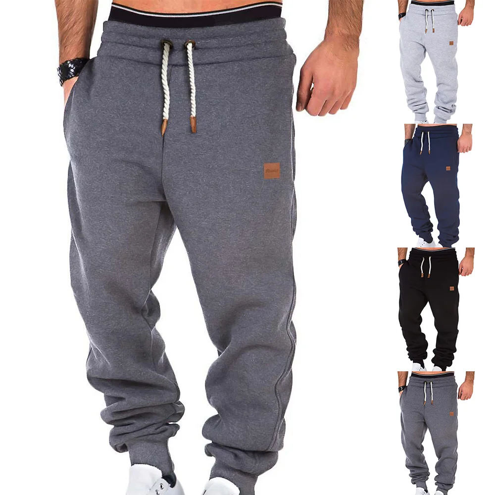 

Men Casual Cargo Sweatpants Active Fleece Jogger Pants Loose Sports Trousers Loose Comfortable Sports Trousers