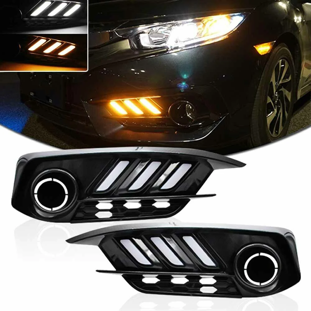 

Светодиодная лампа Drl Switchback с указателем поворота для Honda Civic 2016 года
