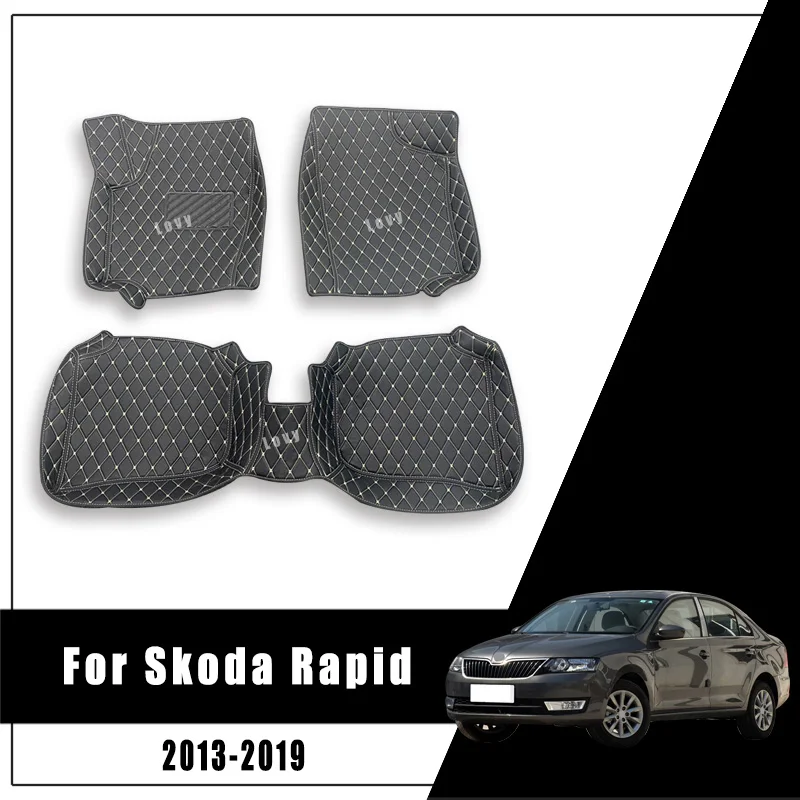 

Car Floor Mats For Skoda Rapid 2019 2018 2017 2016 2015 2014 2013 Custom Rug Auto Interior Foot Carpets Accessories Car-styling