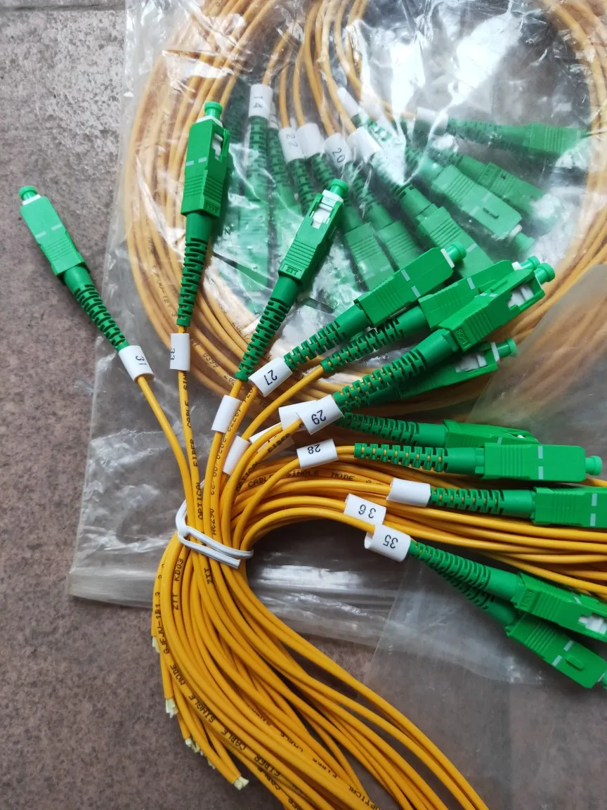 Single-mode single-core sc/apc one-meter yellow pigtail for radio and television jumper, special for radio and television, singl