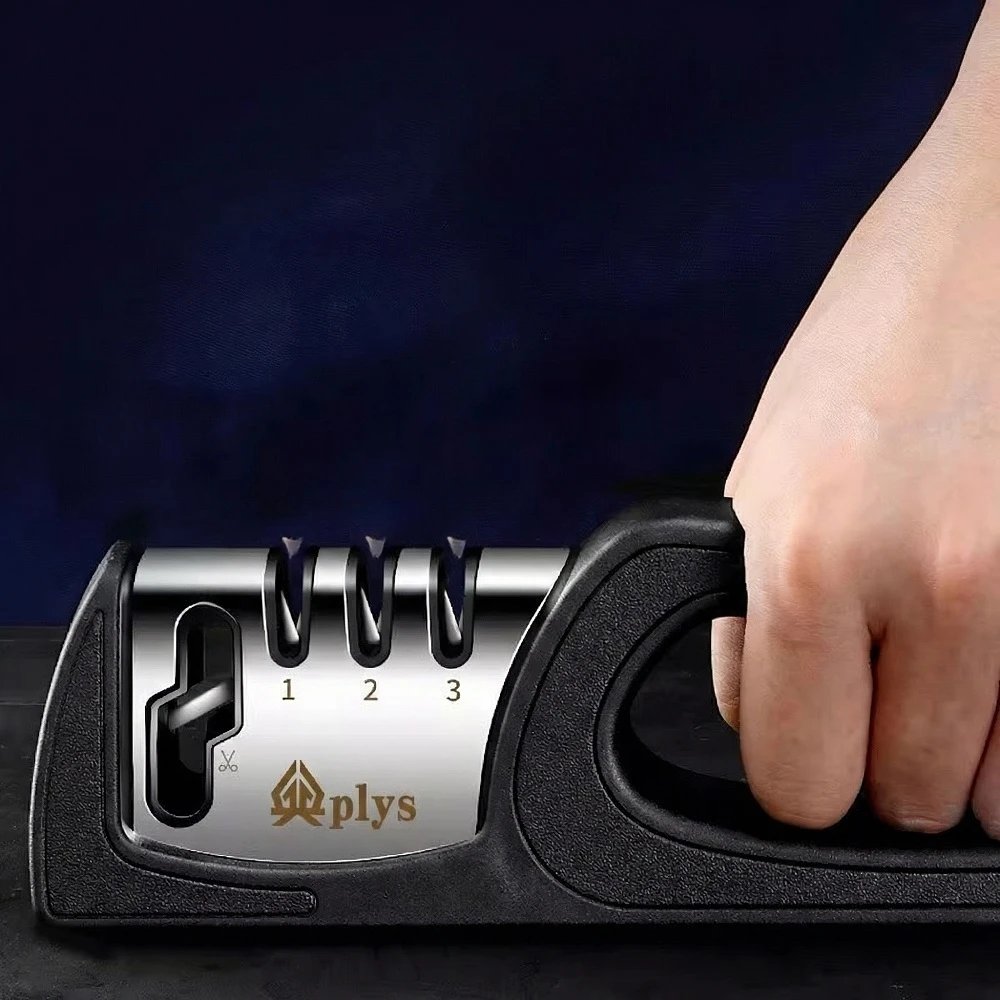 PLYS 고속 칼갈이, 전문 날카롭게 하는 돌, 가정용 상업용 미세 연마 가위 도구 C2612