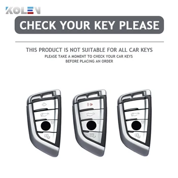 ABS Auto In Fibra di Carbonio Chiave A Distanza Della Copertura Della Cassa Borsette Per BMW X1 X3 X5 X6 X7 G20 G30 G01 G02 G05 G11 G32 1 3 5 7 Serie di Accessori - ABS Auto In Fibra di Carbonio Chiave A Distanza Della Copertura Della Cassa Borsette Per