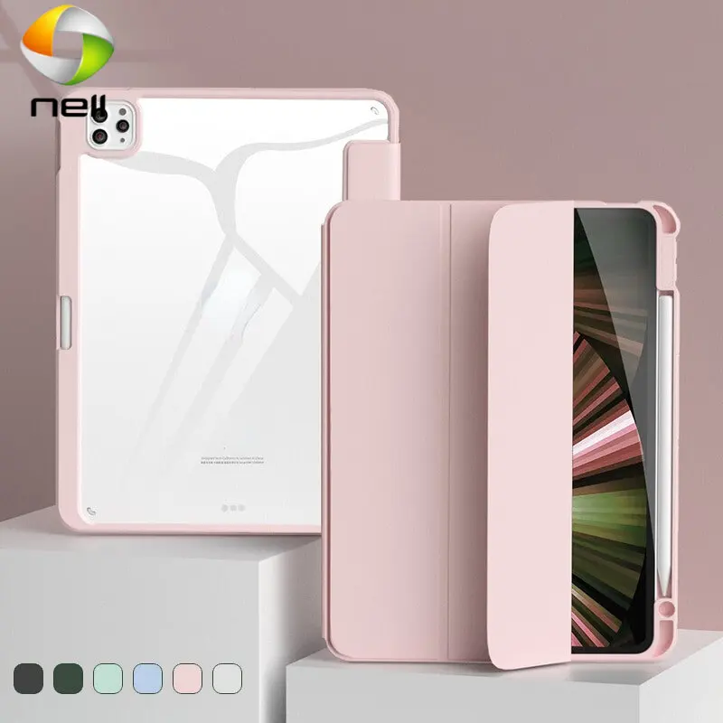 

Противоударный чехол для планшета OPPO Pad 11 OPPO Air 10,3 Realme Pad Mini 8,7, умный чехол с держателем для карандашей, задняя крышка из ТПУ