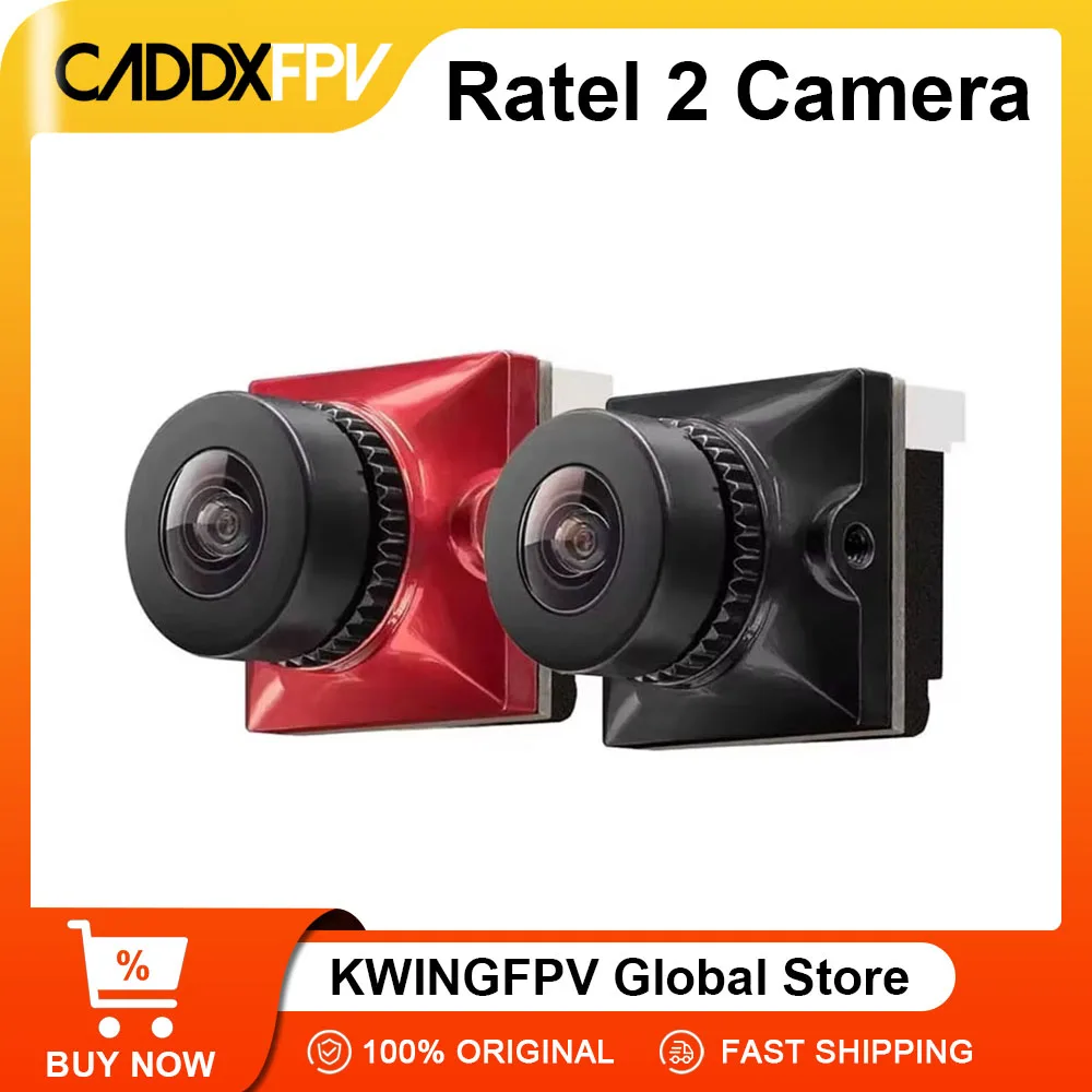 1/3 шт. CADDX Ratel 2 V2 FPV камера Ratel2 Объектив 2,1 мм FOV165° 16:9/4:3 NTSC/PAL Переключаемая микрокамера для радиоуправляемого квадрокоптера-дрона