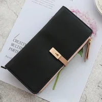 Long Women's Wallet Female Purses Tassel Coin Purse Card Holder Wallets Pu Leather Clutch Money Bag Purses Carteras Para Mujer 2