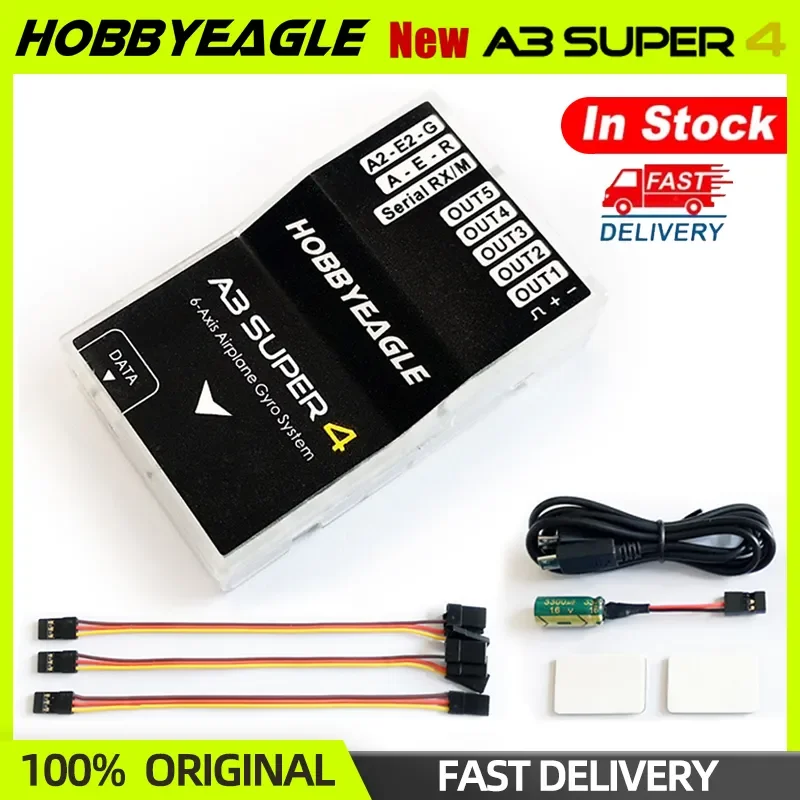 Hobbyeagle A3 Super 4 A3S4 Super4 Flight Controller 6-Axis Airplane Gyro & Stabilizzatore System Standard Rc Airplane Fixed-Wing