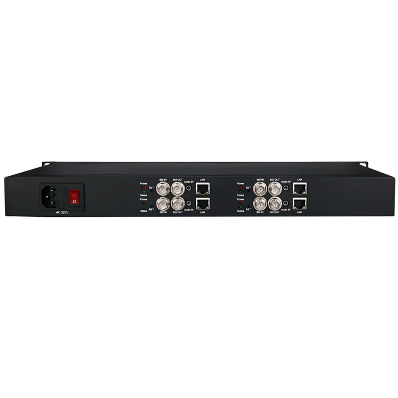 

4 Channels SDI to IP Encoder H.265 HD-SDI 3G-SDI Video Live Stream IPTV RTMP Encoder
