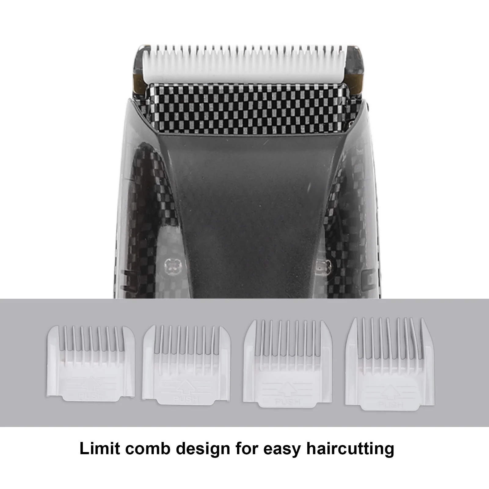 Men Hair Groomer Hair Trimmer USB Charging  Automatic Hair Suction Electric Hair Clipper with 4 Combs for Men Home