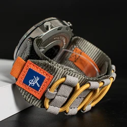 Versatile Nylon Quick Fit Sport Wristband - 20/22mm - 22mm (Gray)