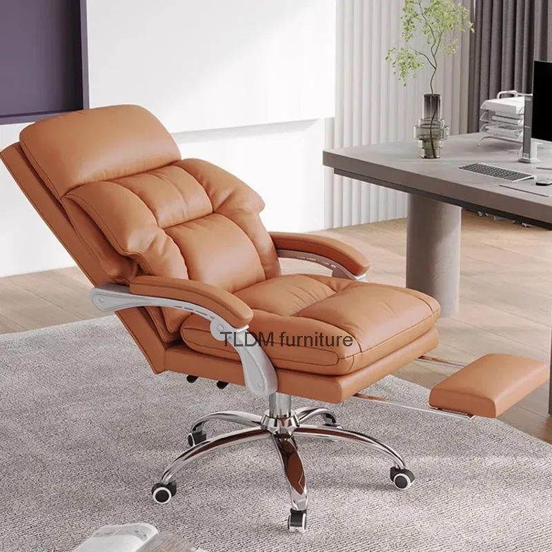 

Ergonomic foot office chair, sliding pillow cover, luxury office chair, armrests, cushions, backrests, Sillas De Oficina