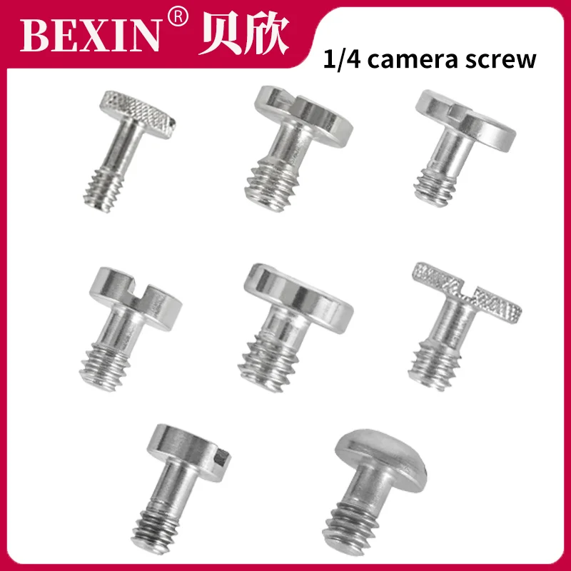 BEXIN 삼각대 액세서리, 고리없는 1/4 카메라 나사, 퀵 릴리스 플레이트용..