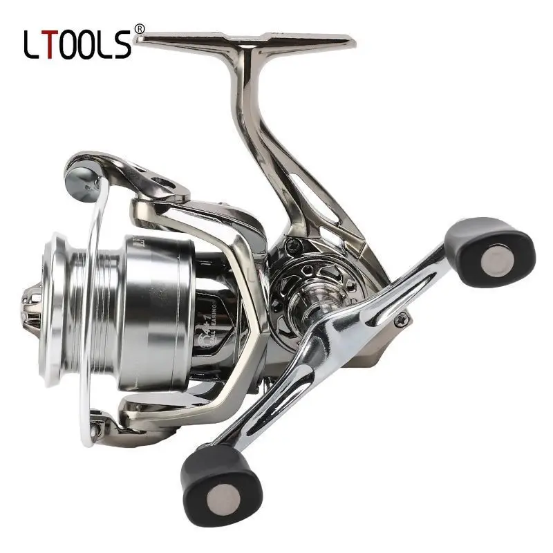 

Spinning Fishing Reel 1000/2500/3000 Double Grip Spinning Reel Hi-Speed Gear Ratio 5.0:1 4+1 BBs Full Metal Spool Fishing Tackle