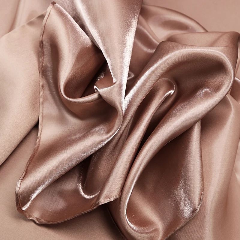 Glossy Metallic Liquid Luxury Satin Fabric in Pink, Green, and Blue for Dress and Suit Design