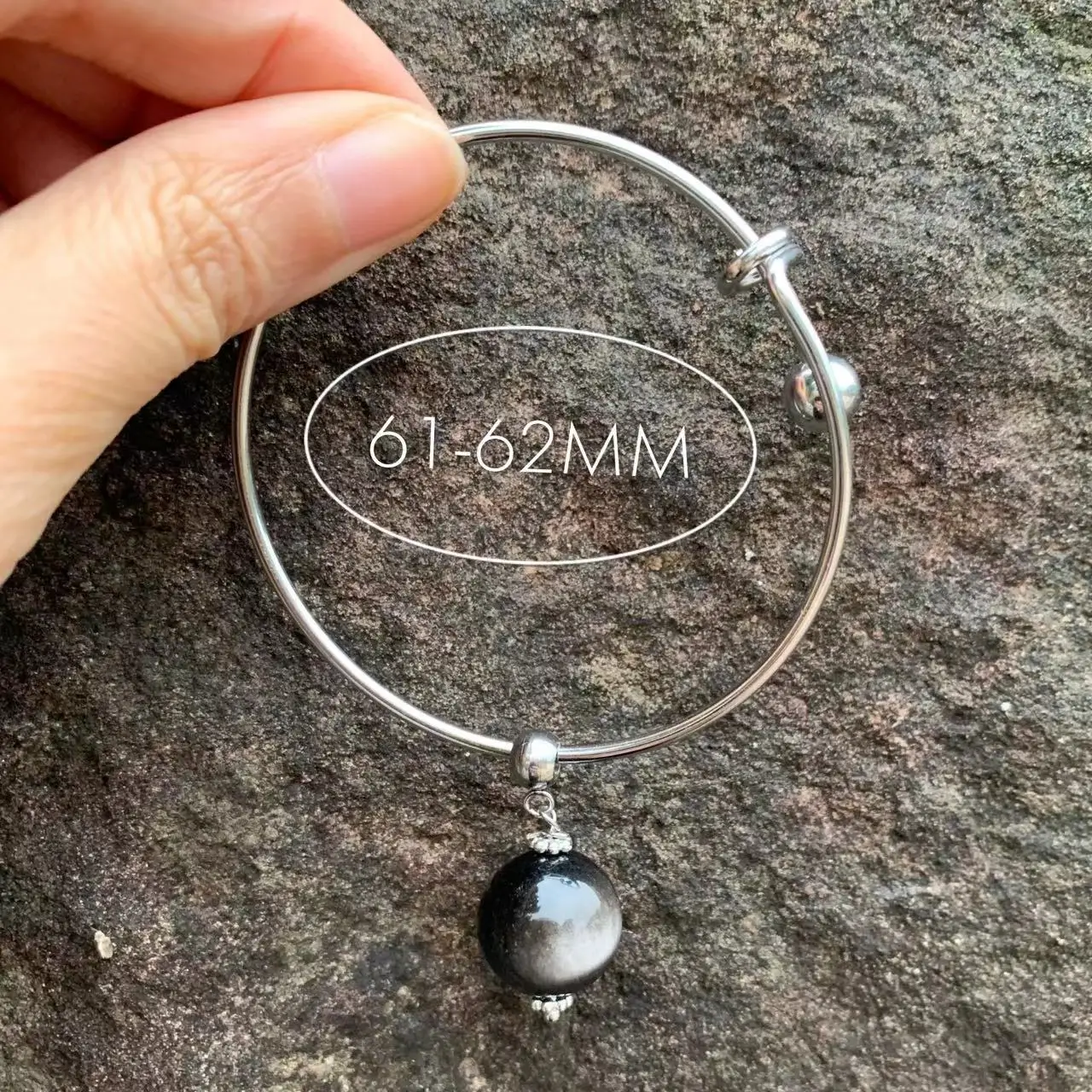 Natural Obsidian 316 Stainless Steel  Hanging Earrings Original Gemstone Women High Quality Jewelry Design Handmade