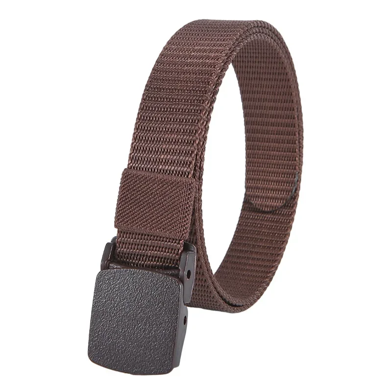 New Kids 2.5cm Width Belt Children Military Unisex Canvas Automatic Buckle Nylon Belt Outdoor Tactical Canvas 90cm 6