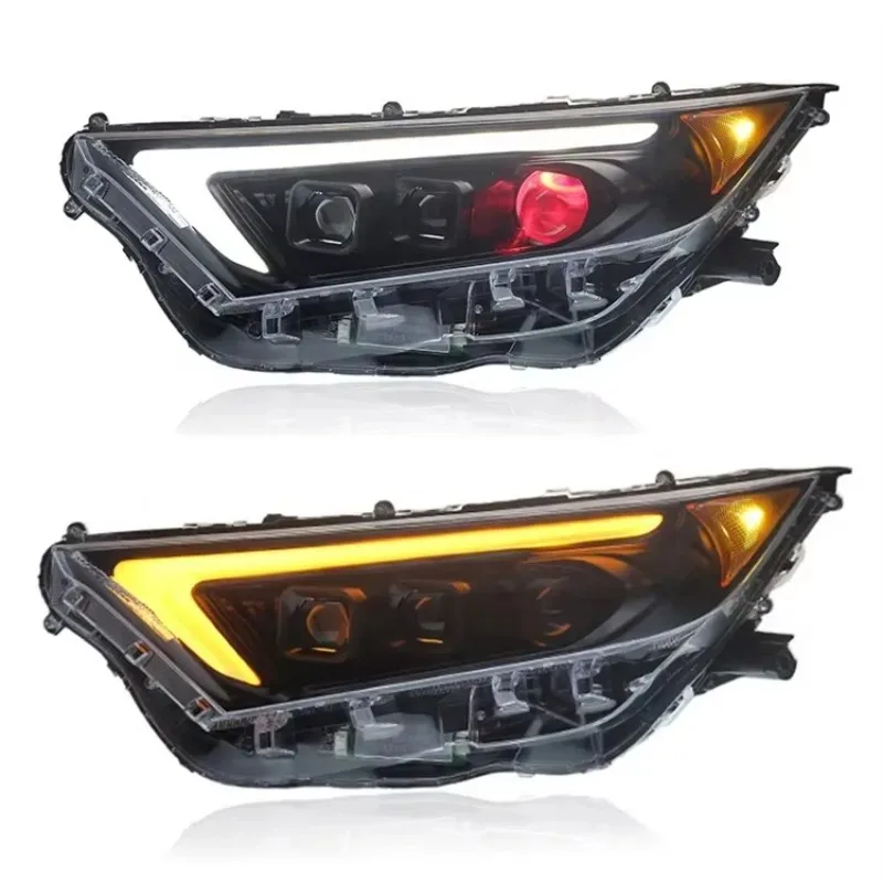 업그레이드 3-렌즈 풀 LED 헤드라이트 DRL 방향 지시등 새 상태 자동차 부품 토요타 RAV4 RAV 4 2019-2022용