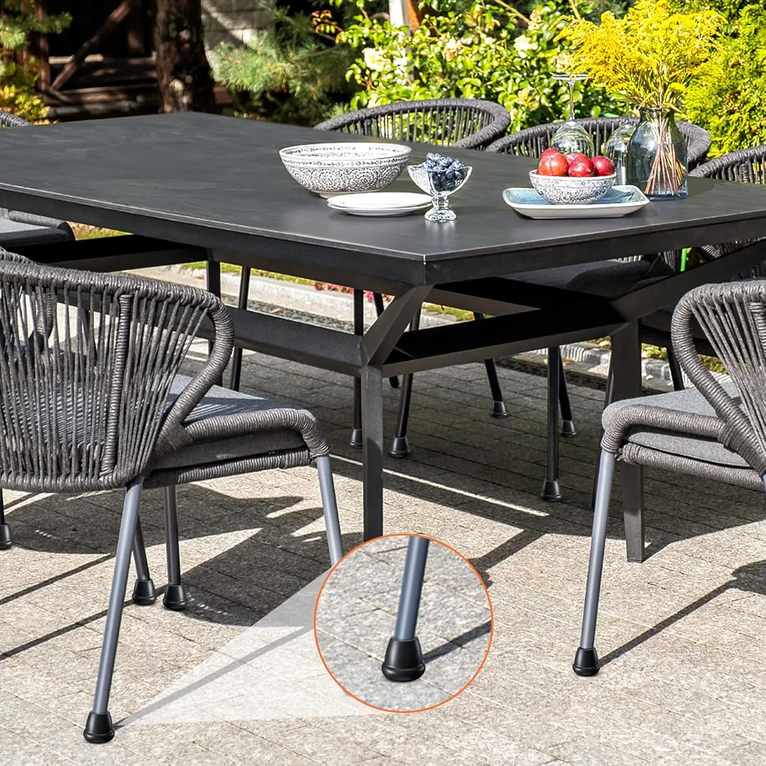 Black Chair Leg Floor Protectors Foot Cover Silicone Furniture Table Feet Protect Hardwood Floor from Scratches Chair Leg Caps Chair Leg Protector Furniture Foot Protector Furniture Leg Pads Furniture Foot Pads Furniture Leg Caps Rubber Furniture Feet Pads