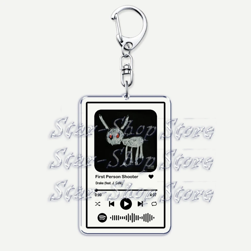 Beliebter Hip Hop Rapper Drizzy Schlüsselanhänger für Frauen, Accessoires, Tasche, One Dance Gods Plan, Rap, Musik, Schlüsselanhänger, Schmuck, Fans, Freunde, Geschenke – Detail 5