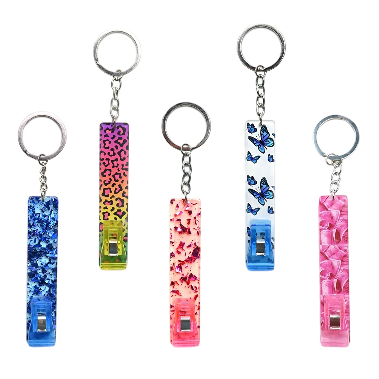 Card Grabber For Long Nails Multi Functional ATM Card Puller Key Ring  Colorful Water Drop Silicone Bead Keychain Contactless Cre|Key Chains| -  AliExpress