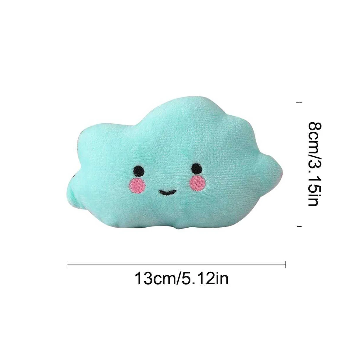 4PCS/PACK Pet Plush Toy Funny Pet Chew Toy Cartoon Cloud Shaped Pet Squeaky Toy Pet Sound Toy For Dogs Pet Supplies Dropshipping 6