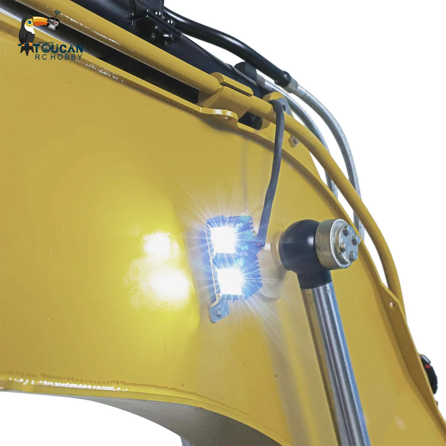 Toys 6015B 1/14 RC Hydraulic Metal Excavator Heavy Duty PL18Lite Remote Control Construction Digger Light Sound Model THZH1546 4