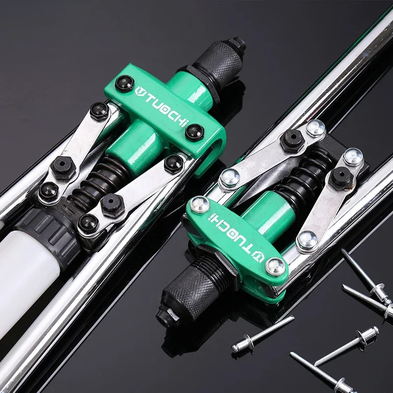 Rivet Gun Set 8/9.5/13/14/17 Inch Rivet Gun Hand Riveter for 2.4-6.4Mm Blind