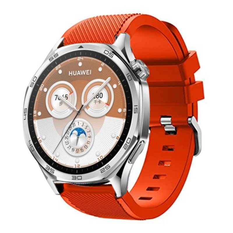 Premium 22mm Silicone Sports Watch Strap - Versatile Replacement Wristband Accessory